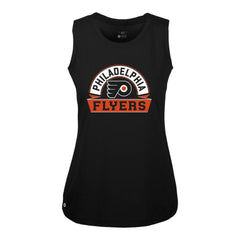 Philadelphia Flyers Levelwear Women's Macy Banner Arch Tank Top - Black | NHL sale