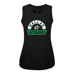 Dallas Stars Levelwear Women's Macy Banner Arch Tank Top - Black | NHL discount