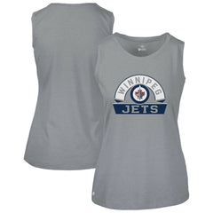 Winnipeg Jets Levelwear Women's Macy Banner Arch Tank Top - Gray | NHL on sale