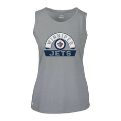 Winnipeg Jets Levelwear Women's Macy Banner Arch Tank Top - Gray | NHL on sale