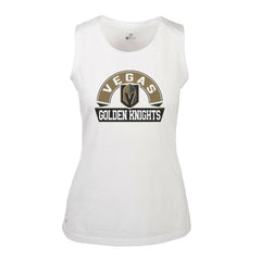 Vegas Golden Knights Levelwear Women's Macy Banner Arch Tank Top - White | NHL near me