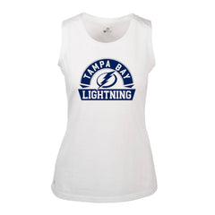 Tampa Bay Lightning Levelwear Women's Macy Banner Arch Tank Top - White | NHL discount