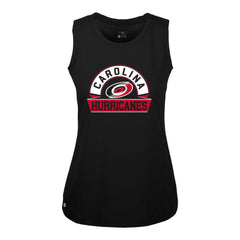Carolina Hurricanes Levelwear Women's Macy Banner Arch Tank Top - Black | NHL Lifestyle
