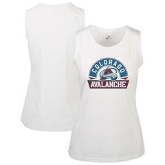 Colorado Avalanche Levelwear Women's Macy Banner Arch Tank Top - White | NHL sale