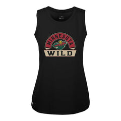 Minnesota Wild Levelwear Women's Macy Banner Arch Tank Top - Black | NHL online