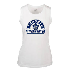 Toronto Maple Leafs Levelwear Women's Macy Banner Arch Tank Top - White | NHL near me