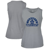 Toronto Maple Leafs Levelwear Women's Macy Banner Arch Tank Top - Gray | NHL discount