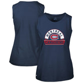 Montreal Canadiens Levelwear Women's Macy Banner Arch Tank Top - Navy | NHL on sale