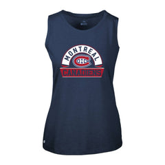 Montreal Canadiens Levelwear Women's Macy Banner Arch Tank Top - Navy | NHL on sale