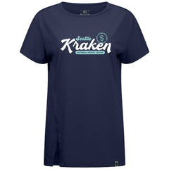 Seattle Kraken Levelwear Women's Influx Monument T-Shirt - Deep Sea Blue | NHL Clearance