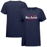 Columbus Blue Jackets Levelwear Women's Influx Monument T-Shirt - Navy | NHL sale