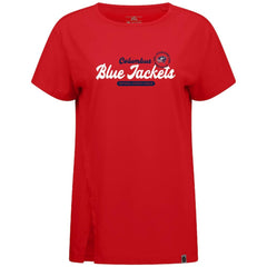 Columbus Blue Jackets Levelwear Women's Influx Monument T-Shirt - Red | NHL Lifestyle