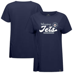 Winnipeg Jets Levelwear Women's Influx Monument T-Shirt - Navy | NHL Clearance