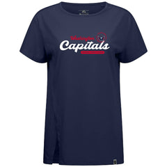 Washington Capitals Levelwear Women's Influx Monument T-Shirt - Navy | NHL Clearance