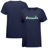Vancouver Canucks Levelwear Women's Influx Monument T-Shirt - Navy | NHL on sale