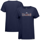 Edmonton Oilers Levelwear Women's Influx Journey T-Shirt - Navy | NHL on sale