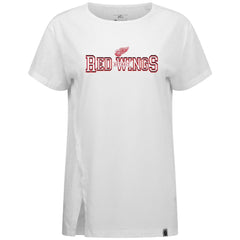 Detroit Red Wings Levelwear Women's Influx Journey T-Shirt - White | NHL Lifestyle