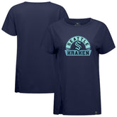 Seattle Kraken Levelwear Women's Influx Banner Arch T-Shirt - Deep Sea Blue | NHL discount