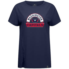 Washington Capitals Levelwear Women's Influx Banner Arch T-Shirt - Navy | NHL on sale