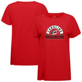 Carolina Hurricanes Levelwear Women's Influx Banner Arch T-Shirt - Red | NHL Lifestyle