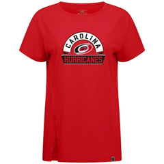 Carolina Hurricanes Levelwear Women's Influx Banner Arch T-Shirt - Red | NHL Lifestyle