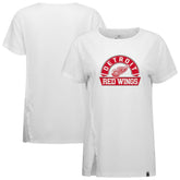 Detroit Red Wings Levelwear Women's Influx Banner Arch T-Shirt - White | NHL Clearance