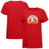 Calgary Flames Levelwear Women's Influx Banner Arch T-Shirt - Red | NHL on sale