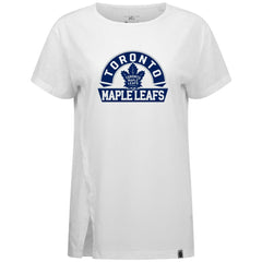 Toronto Maple Leafs Levelwear Women's Influx Banner Arch T-Shirt - White | NHL Clearance