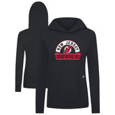 New Jersey Devils Levelwear Women's Relay Banner Arch Pullover Hoodie - Black | NHL near me