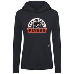 Philadelphia Flyers Levelwear Women's Relay Banner Arch Pullover Hoodie - Black | NHL on sale