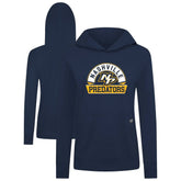 Nashville Predators Levelwear Women's Relay Banner Arch Pullover Hoodie - Navy | NHL discount