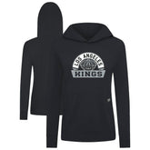 Los Angeles Kings Levelwear Women's Relay Banner Arch Pullover Hoodie - Black | NHL near me