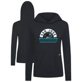 San Jose Sharks Levelwear Women's Relay Banner Arch Pullover Hoodie - Black | NHL near me