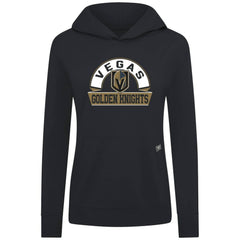 Vegas Golden Knights Levelwear Women's Relay Banner Arch Pullover Hoodie - Black | NHL on sale