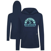 Seattle Kraken Levelwear Women's Relay Banner Arch Pullover Hoodie - Deep Sea Blue | NHL discount
