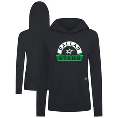 Dallas Stars Levelwear Women's Relay Banner Arch Pullover Hoodie - Black | NHL on sale