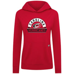 Carolina Hurricanes Levelwear Women's Relay Banner Arch Pullover Hoodie - Red | NHL near me