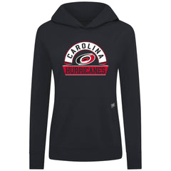 Carolina Hurricanes Levelwear Women's Relay Banner Arch Pullover Hoodie - Black | NHL near me
