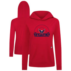 Washington Capitals Levelwear Women's Relay Banner Arch Pullover Hoodie - Red | NHL sale