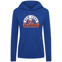 New York Islanders Levelwear Women's Relay Banner Arch Pullover Hoodie - Royal | NHL sale