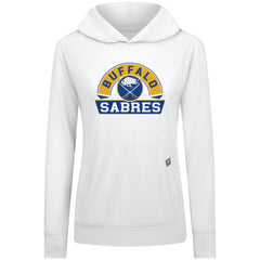 Buffalo Sabres Levelwear Women's Relay Banner Arch Pullover Hoodie - White | NHL near me