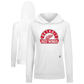 Detroit Red Wings Levelwear Women's Relay Banner Arch Pullover Hoodie - White | NHL sale