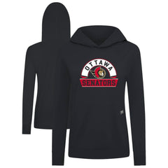 Ottawa Senators Levelwear Women's Relay Banner Arch Pullover Hoodie - Black | NHL online