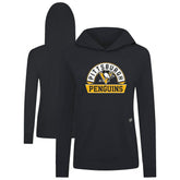 Pittsburgh Penguins Levelwear Women's Relay Banner Arch Pullover Hoodie - Black | NHL discount