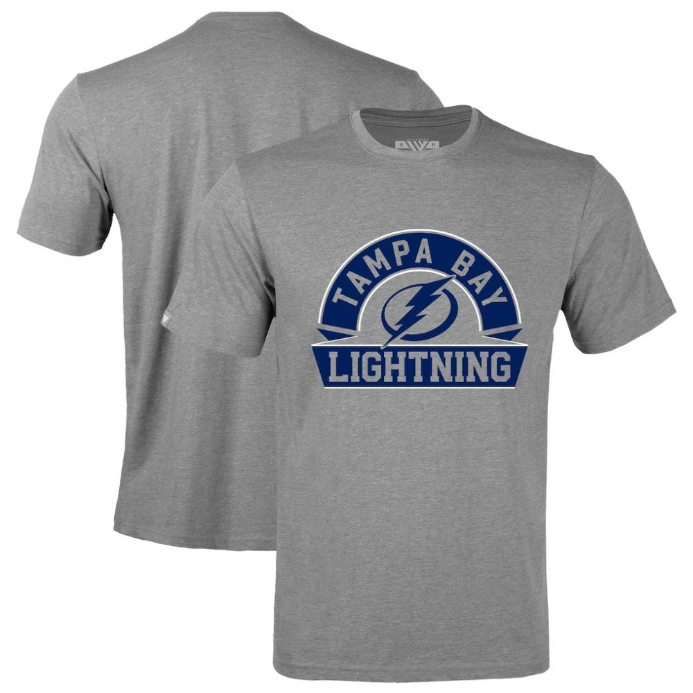 Tampa Bay Lightning Levelwear Richmond Banner Arch T-Shirt - Gray | NHL on sale