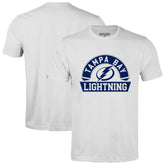 Tampa Bay Lightning Levelwear Richmond Banner Arch T-Shirt - White | NHL Clearance