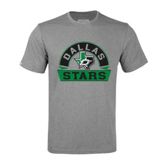 Dallas Stars Levelwear Richmond Banner Arch T-Shirt - Gray | NHL Lifestyle