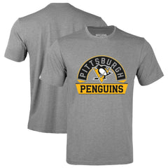 Pittsburgh Penguins Levelwear Richmond Banner Arch T-Shirt - Gray | NHL on sale