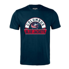 Columbus Blue Jackets Levelwear Richmond Banner Arch T-Shirt - Navy | NHL on sale