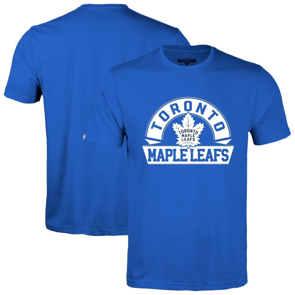Toronto Maple Leafs Levelwear Richmond Banner Arch T-Shirt - Royal | NHL Lifestyle